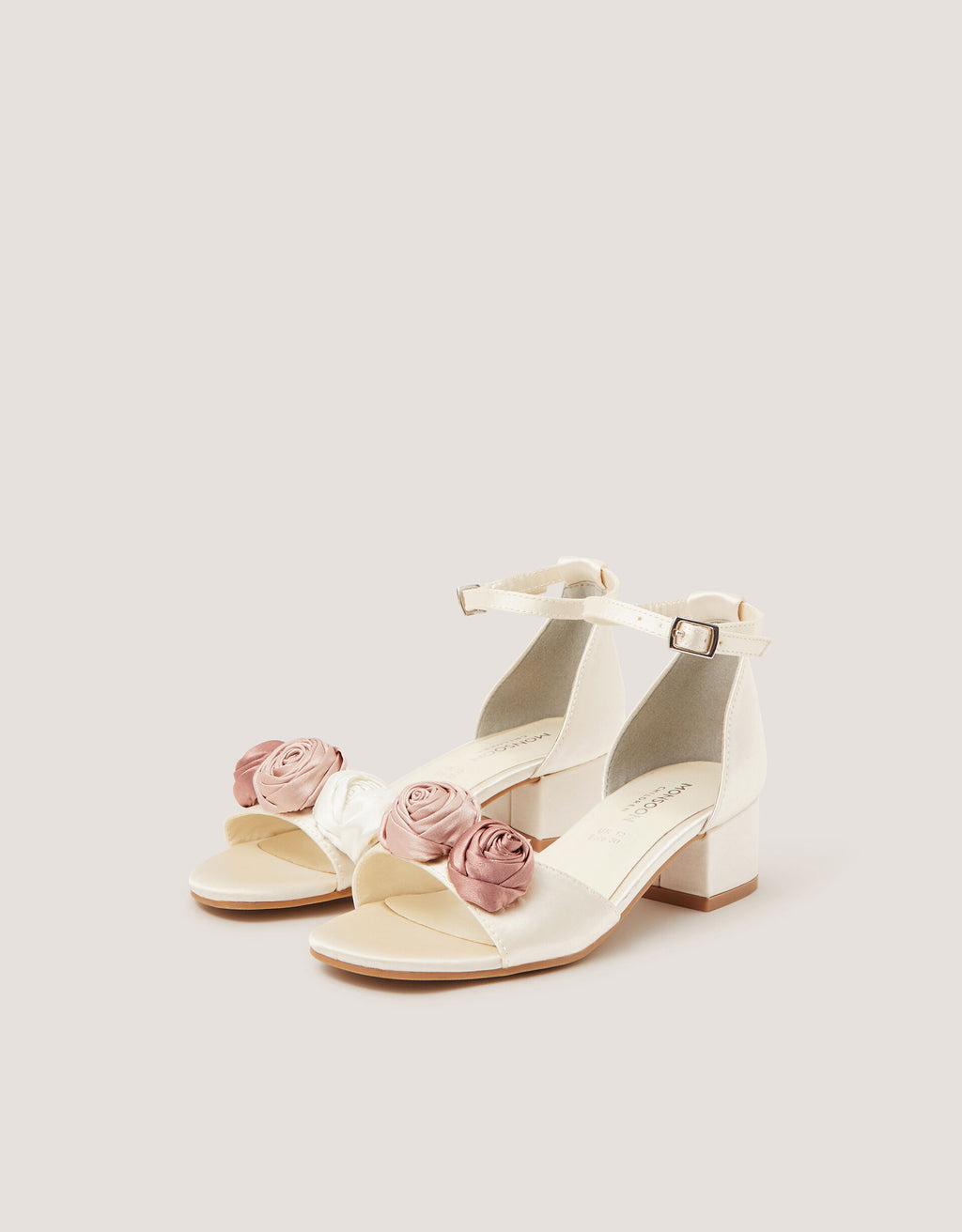 SANDALE - MIXED ROSETTE 2 PART HEEL