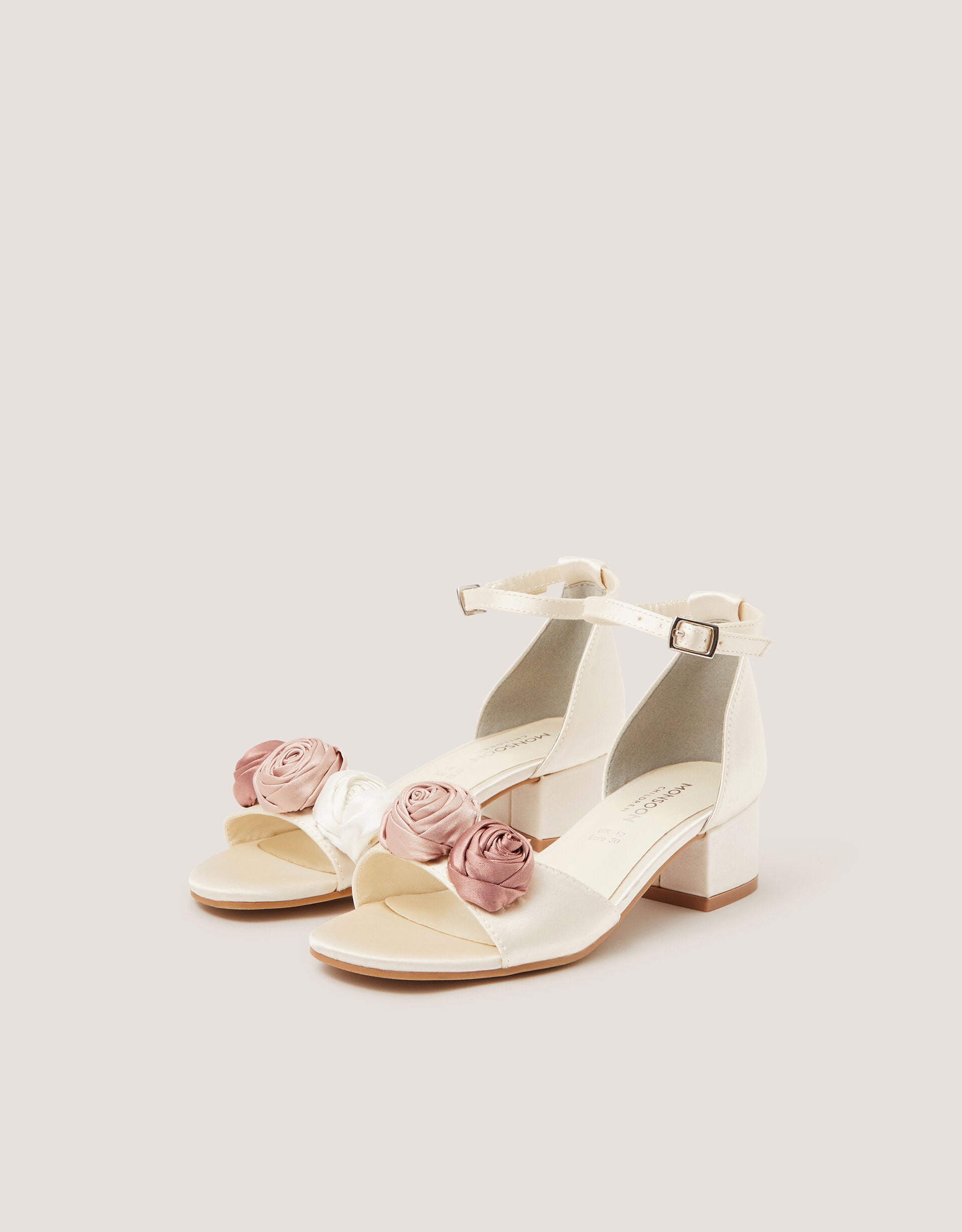 SANDALE - MIXED ROSETTE 2 PART HEEL