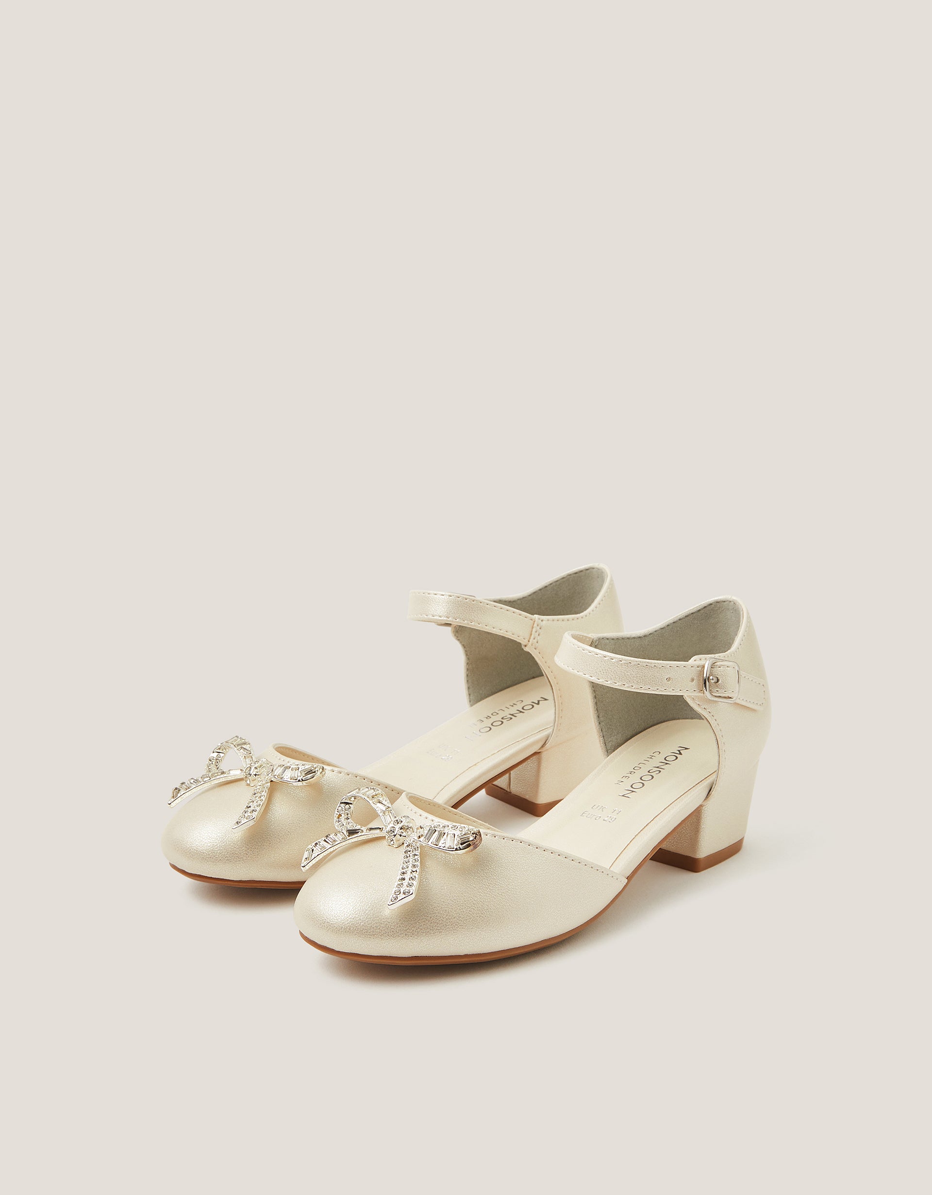 CIPELE - SILVER BOW GEM 2PT HEEL