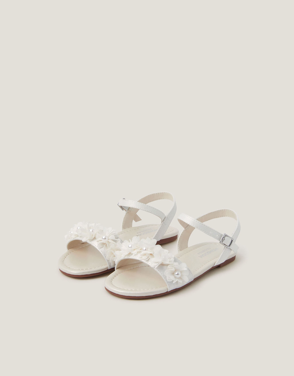 SANDALE - PEARLY POM FLOWER SANDAL