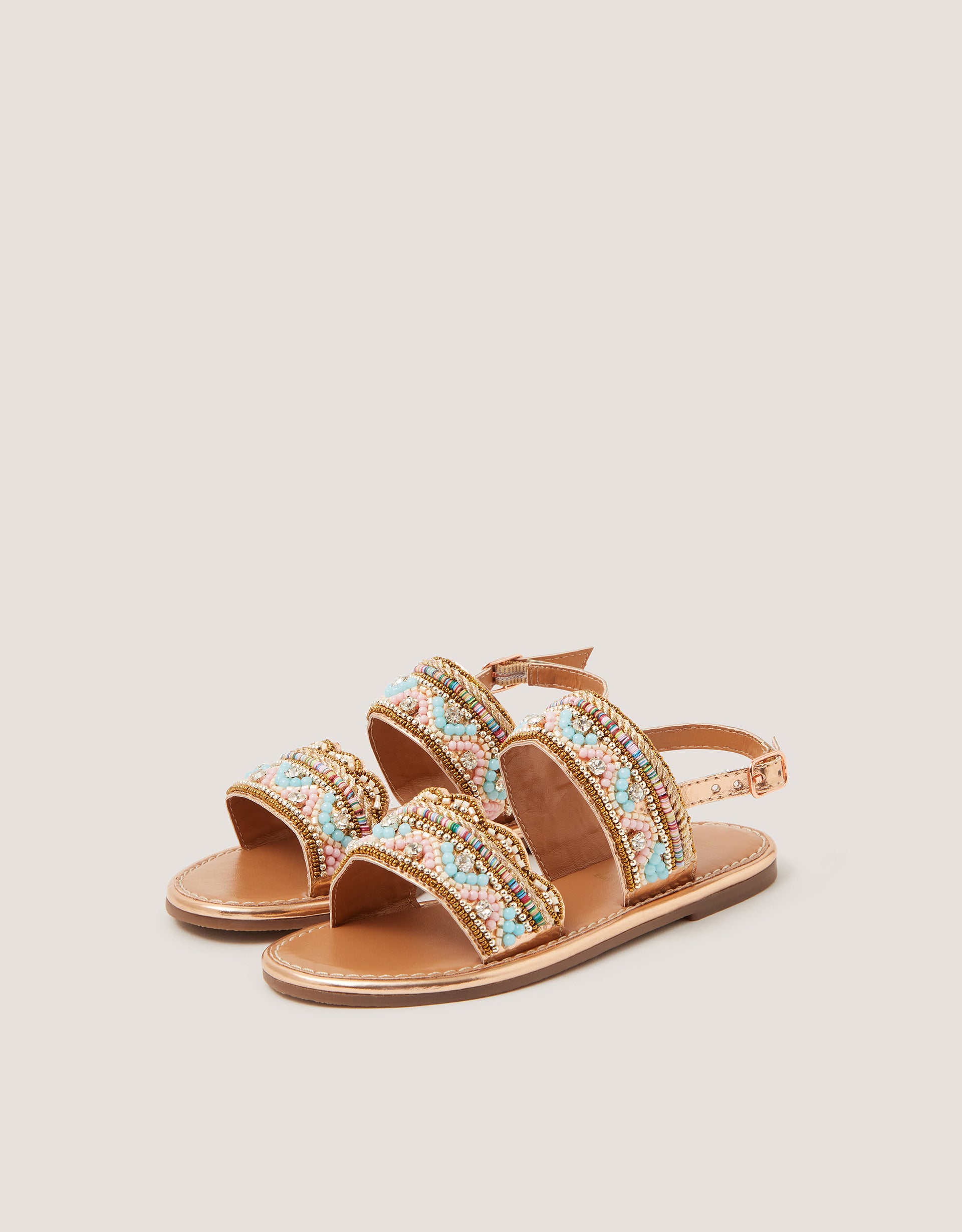 SANDALE - PASTEL SCALLOP BEAD SANDL