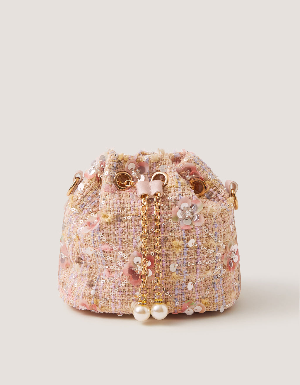TORBA - SEQUIN BOUCLE POUCH