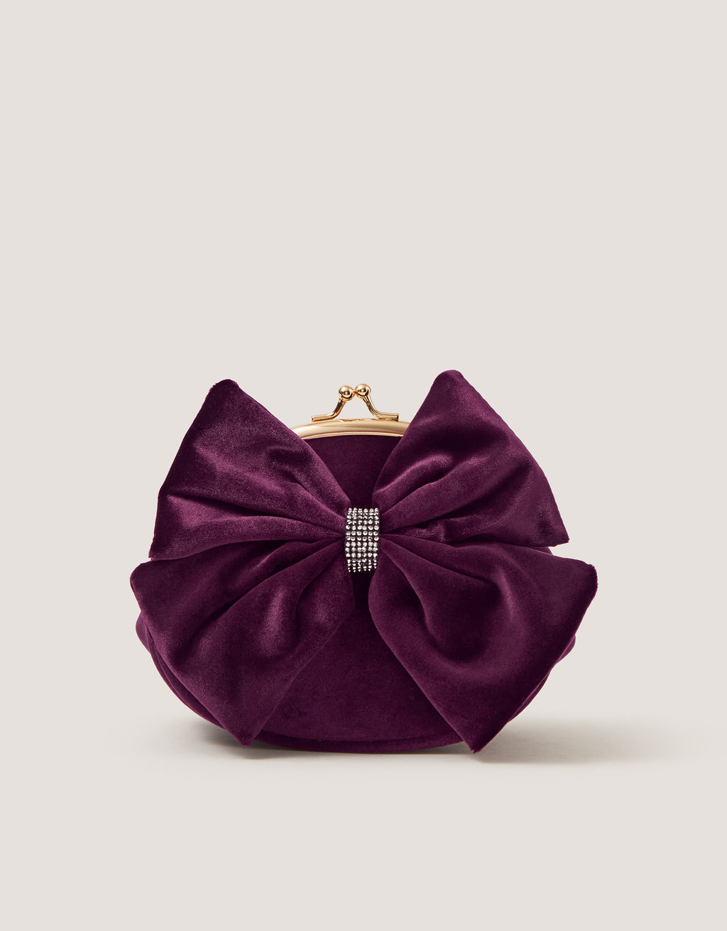 TORBA - VELVET BOW FRAME BAG