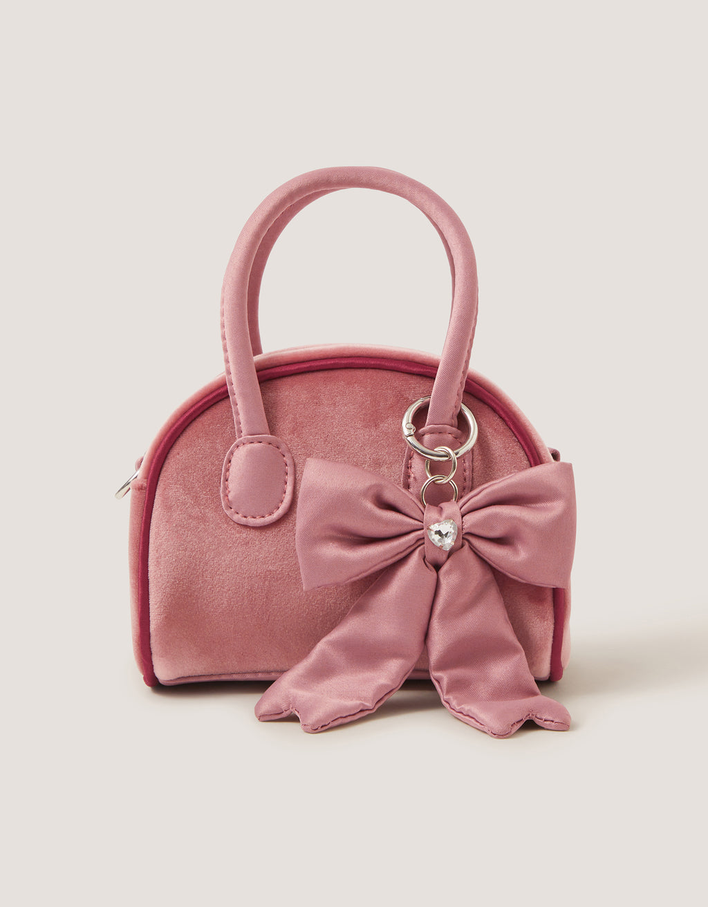 TORBA - LUCY BOW CHARM VELVET BAG