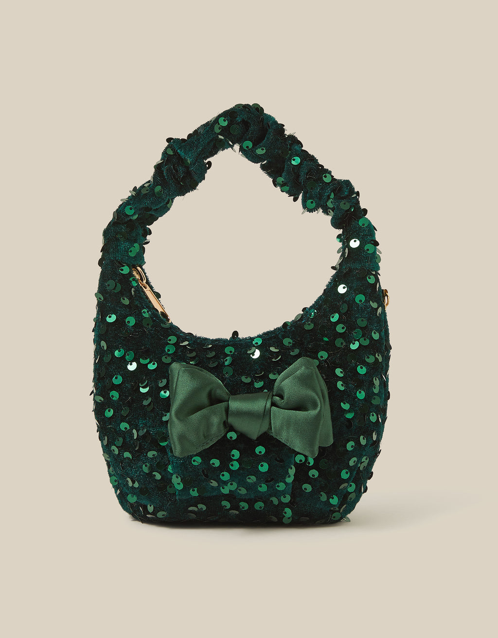 TORBA - SEQUIN VELVET SLOUCH BAG