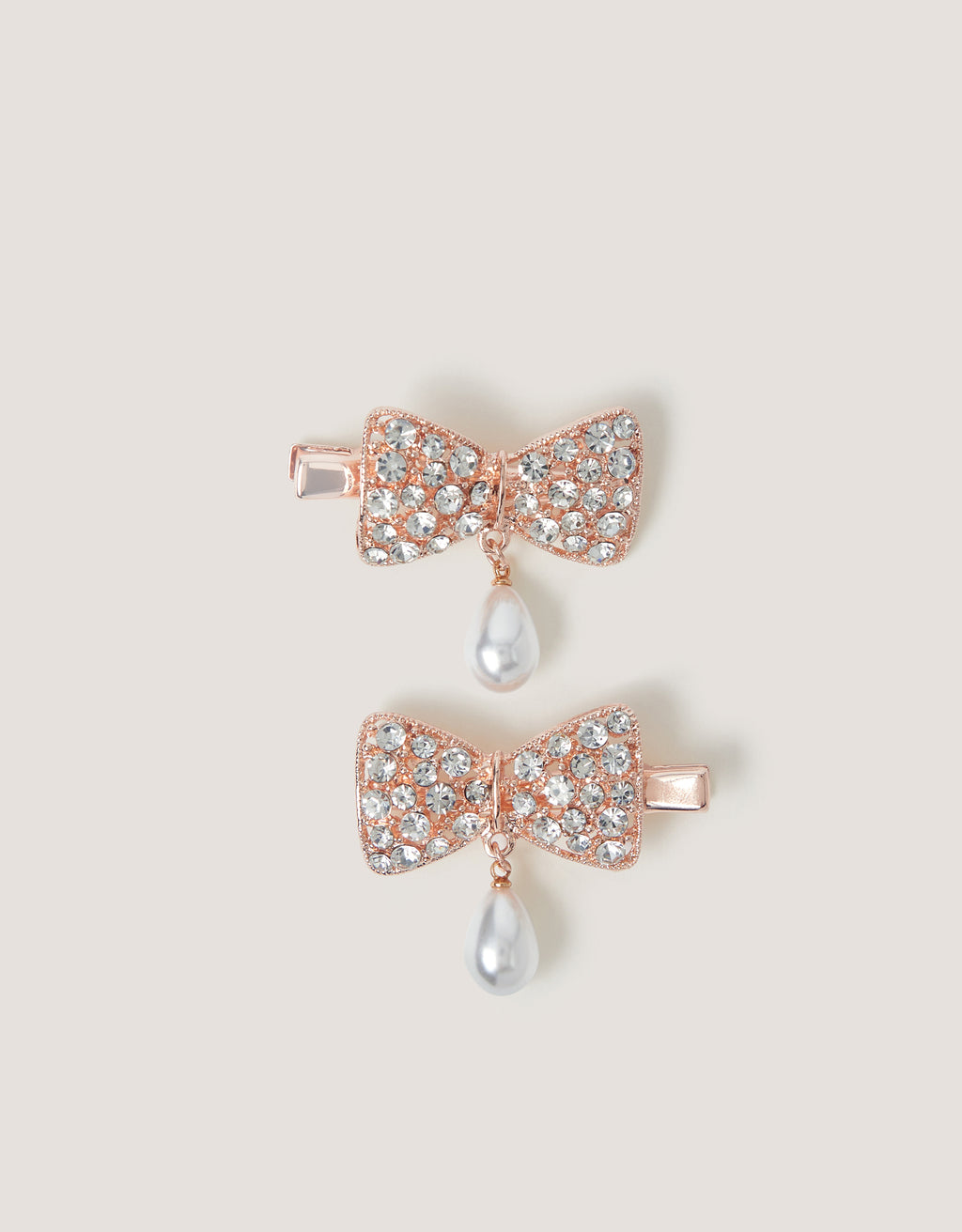 SET ŠNALA ZA KOSU - 2PK DIAMANTE DROPBOW CLIP
