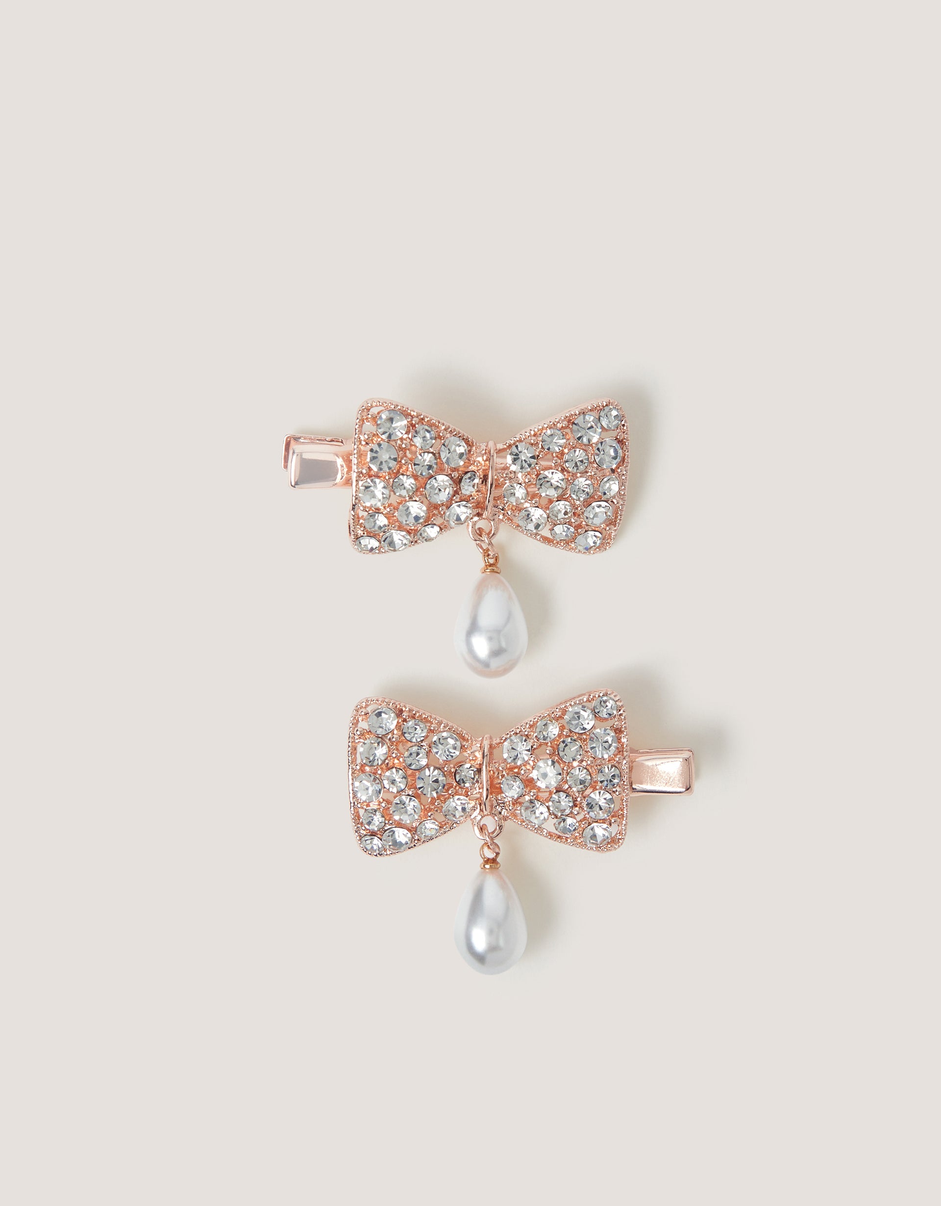 SET ŠNALA ZA KOSU - 2PK DIAMANTE DROPBOW CLIP