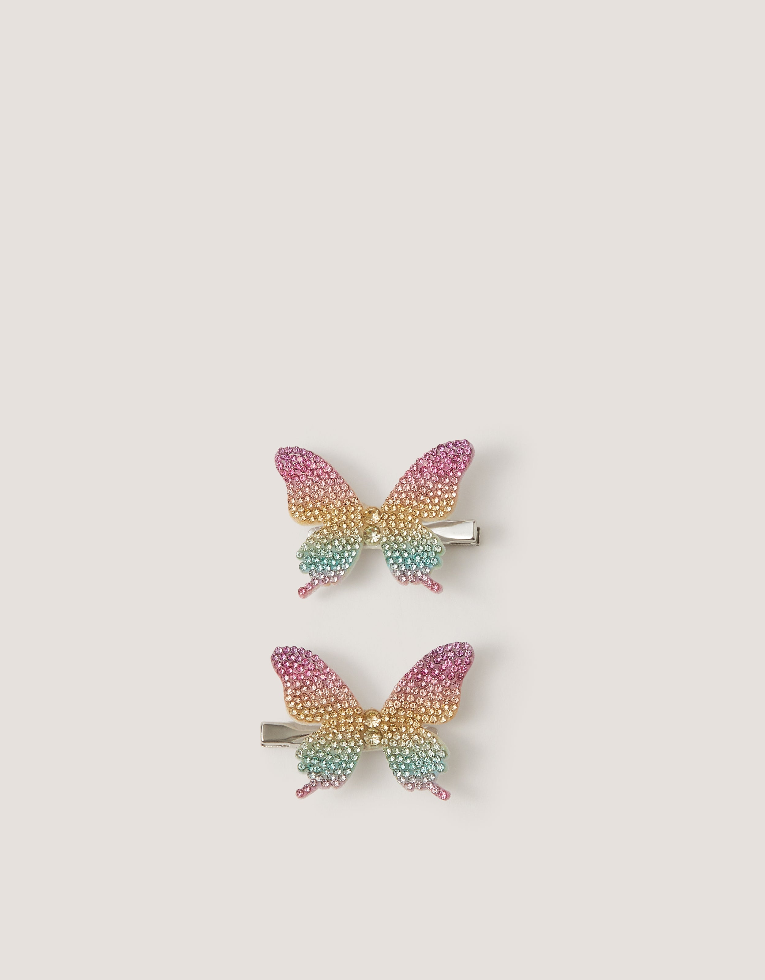 SET ŠNALA ZA KOSU - 2PK RAINBOW BUTRFLY CLIPS