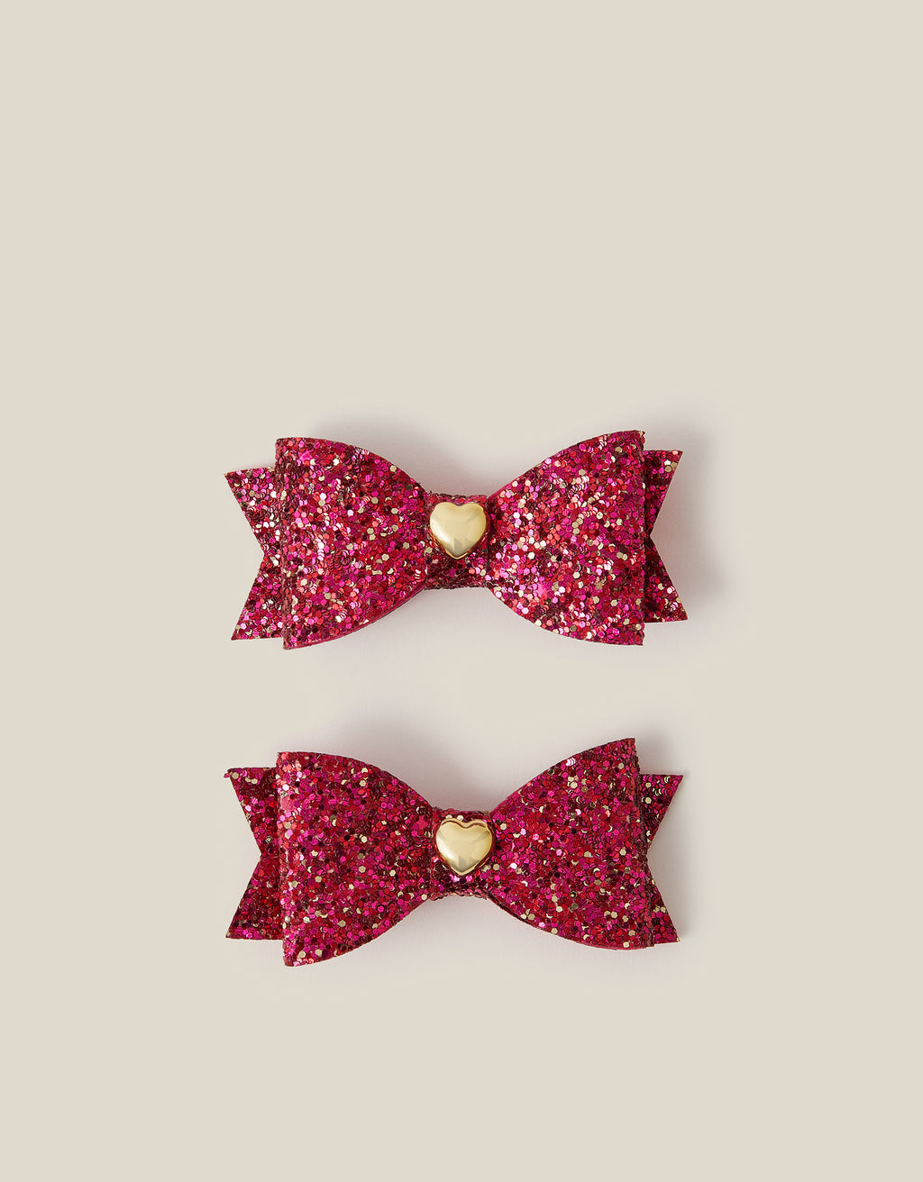 SET ŠNALA ZA KOSU - 2PK GLITTER BOW CLIPS