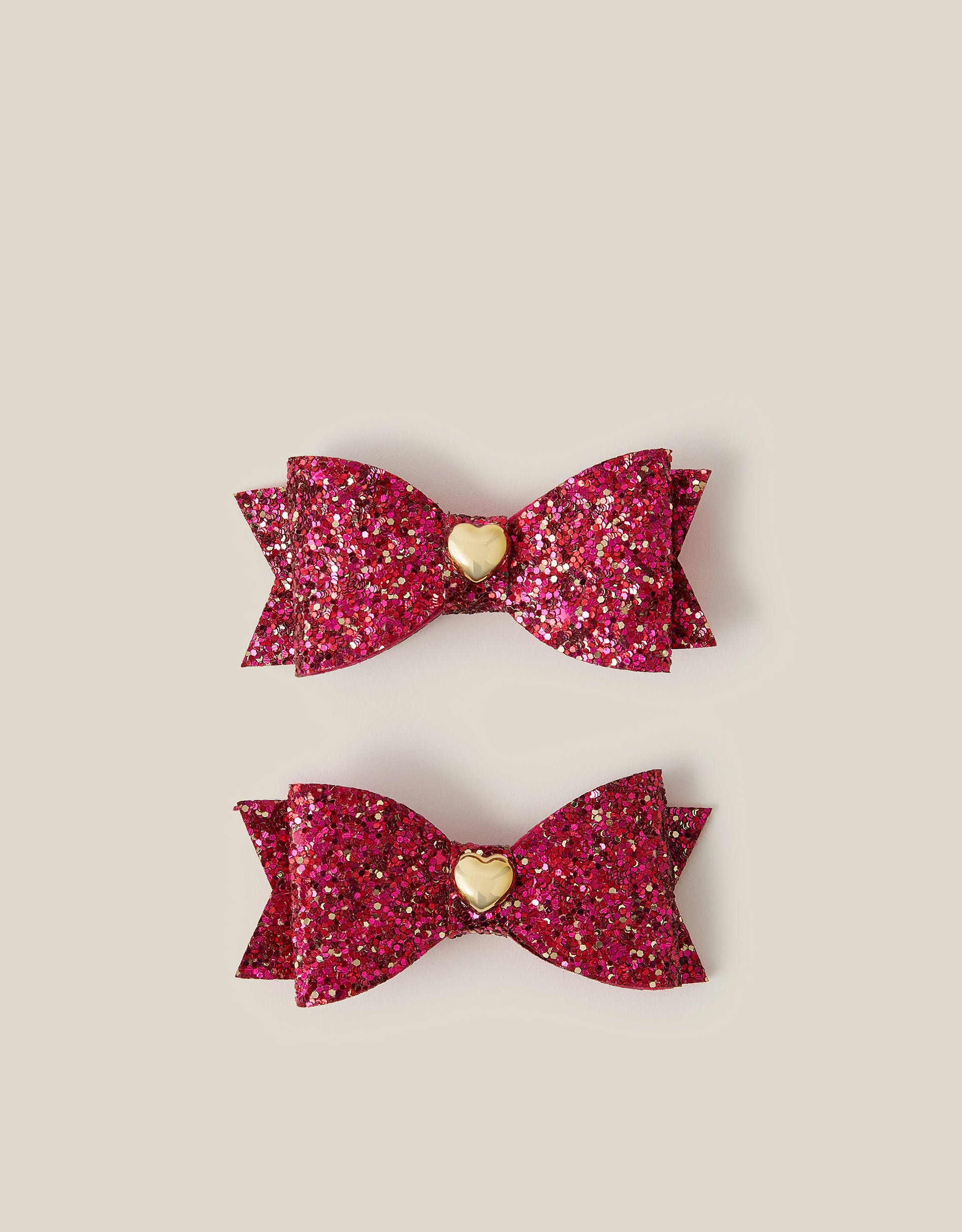 SET ŠNALA ZA KOSU - 2PK GLITTER BOW CLIPS