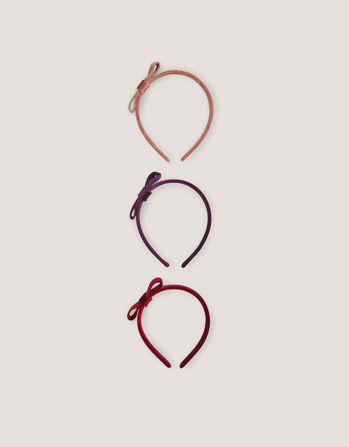 SET RAJFOVA ZA KOSU - 3PK VELVET ALICEBANDS
