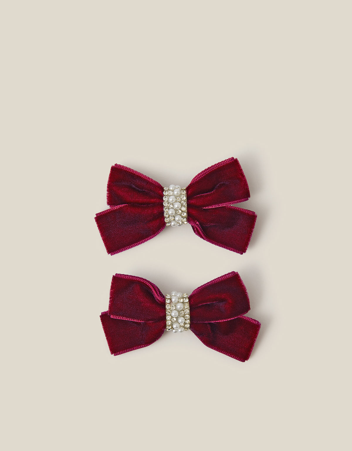 SET SNALA ZA KOSU - 2PK ENCRUSTED BOW CLIPS