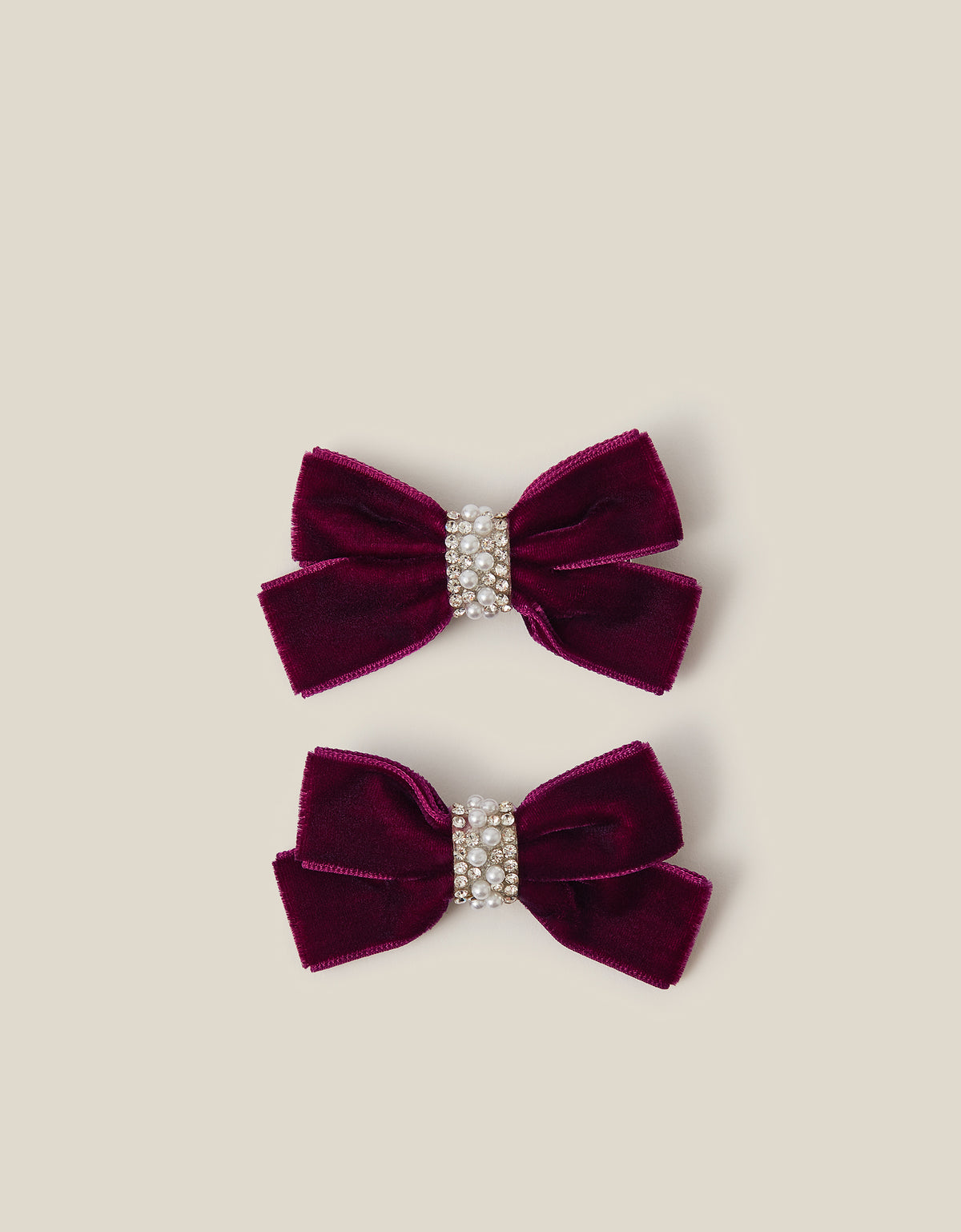 SET SNALA ZA KOSU - 2PK ENCRUSTED BOW CLIPS