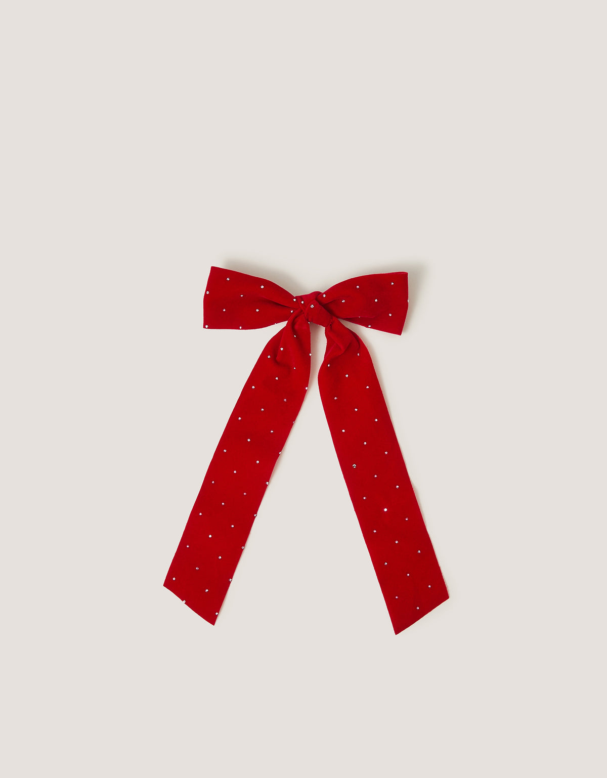 SNALA ZA KOSU - VELVET STUD BOW CLIP