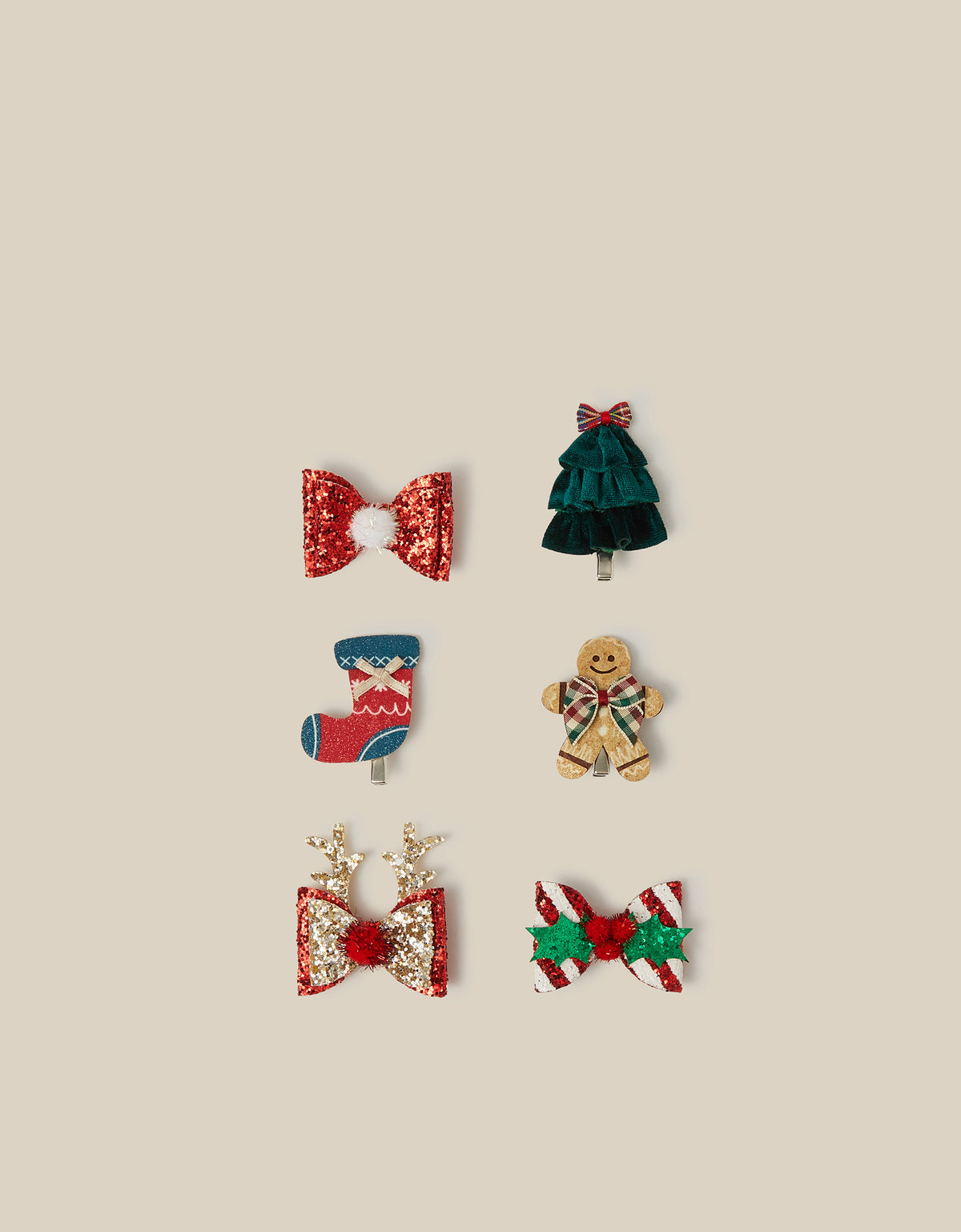 SET ŠNALA ZA KOSU - 6PK FUN FESTIVE CLIPS