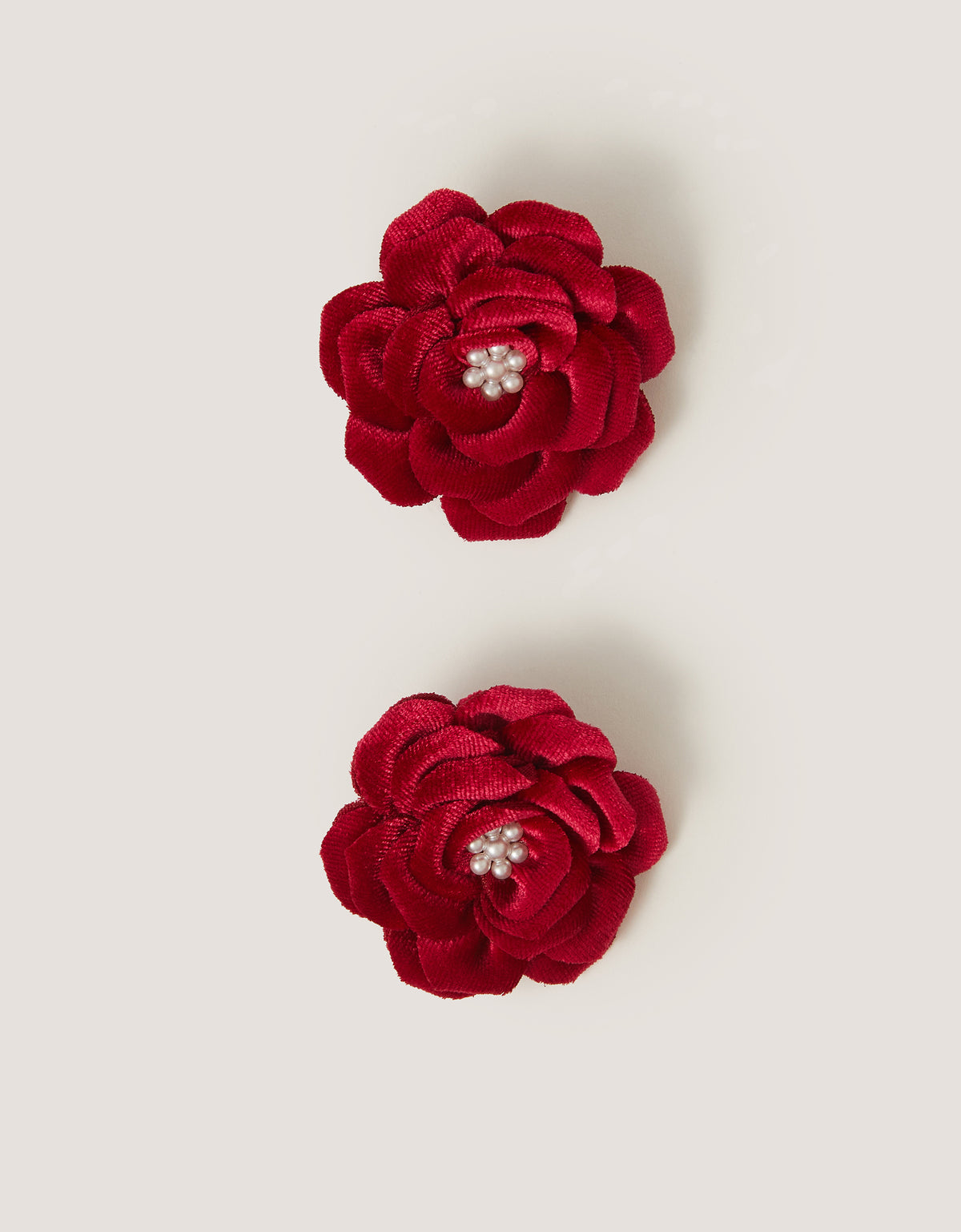 SET ŠNALA ZA KOSU - 2PK VELVET ROSE CLIPS
