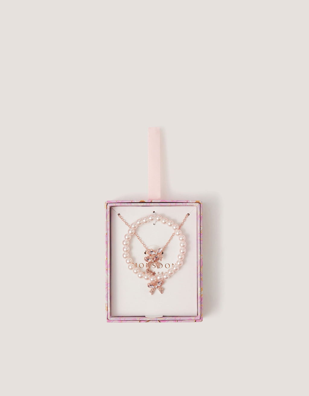 SET AKSESOARA - PRETTY BOW JEWELLERY SET
