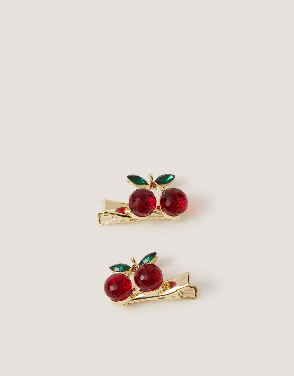 SET ŠNALA ZA KOSU - 2PK JEWEL CHERRY CLIPS