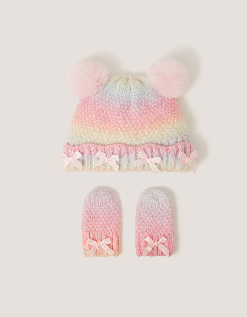 SET KAPA I RUKAVICE - BBY OMBR CABL HAT & MITT