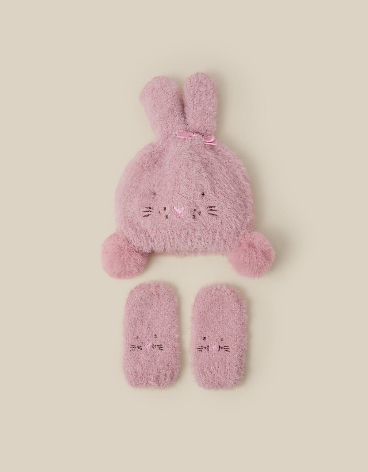 SET KAPA I RUKAVICE - BABY BUNNY HAT AND MITTEN