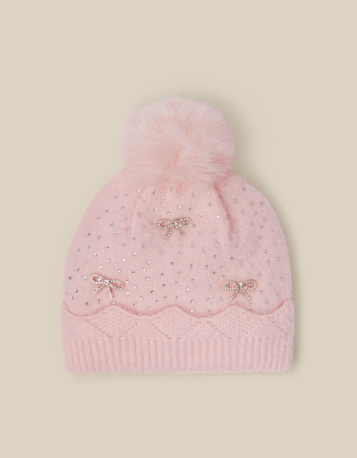 KAPA - PINK PEARLY DIAMANTE HAT