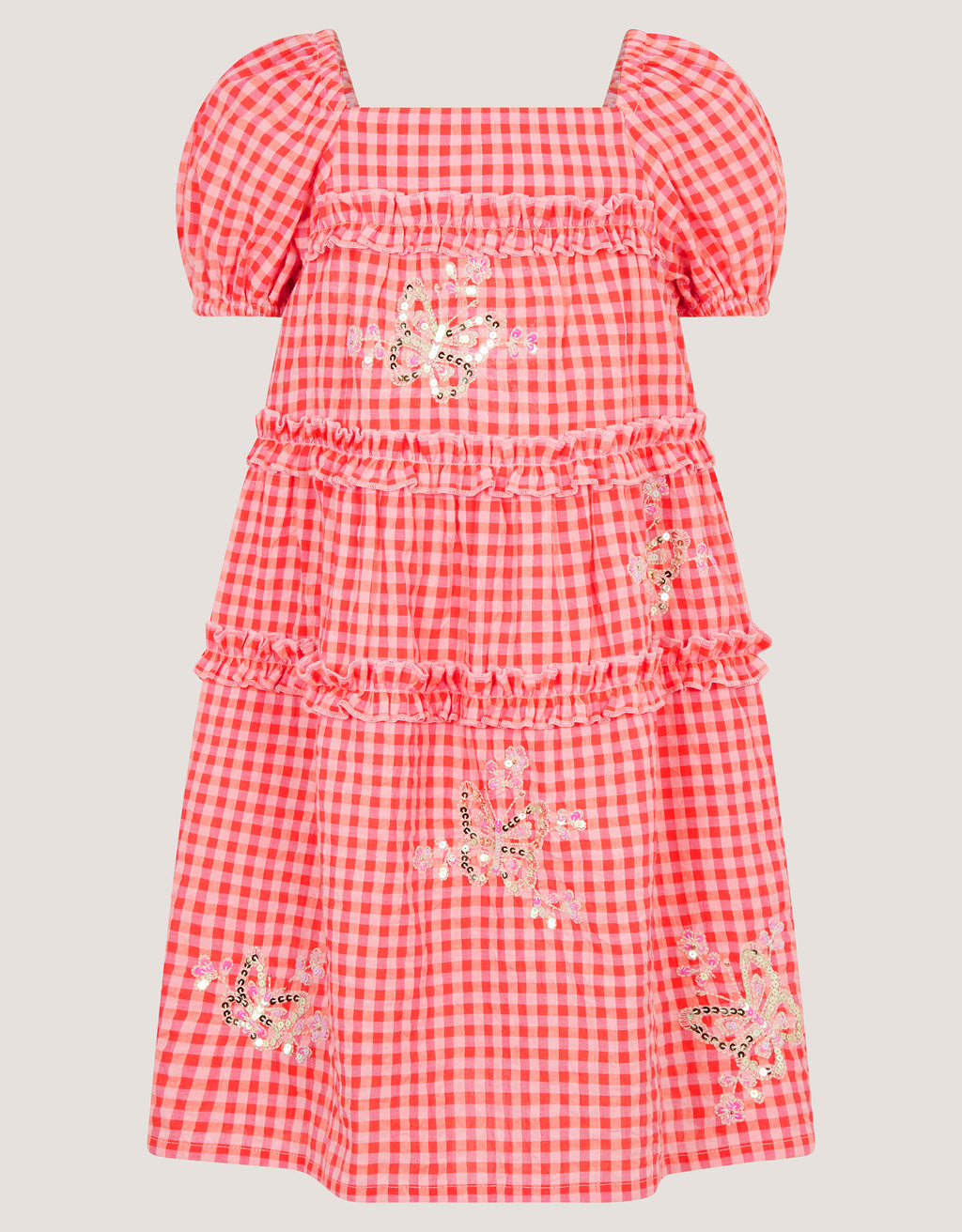 HALJINA - GINGHAM BUTTERFLY EMBROID