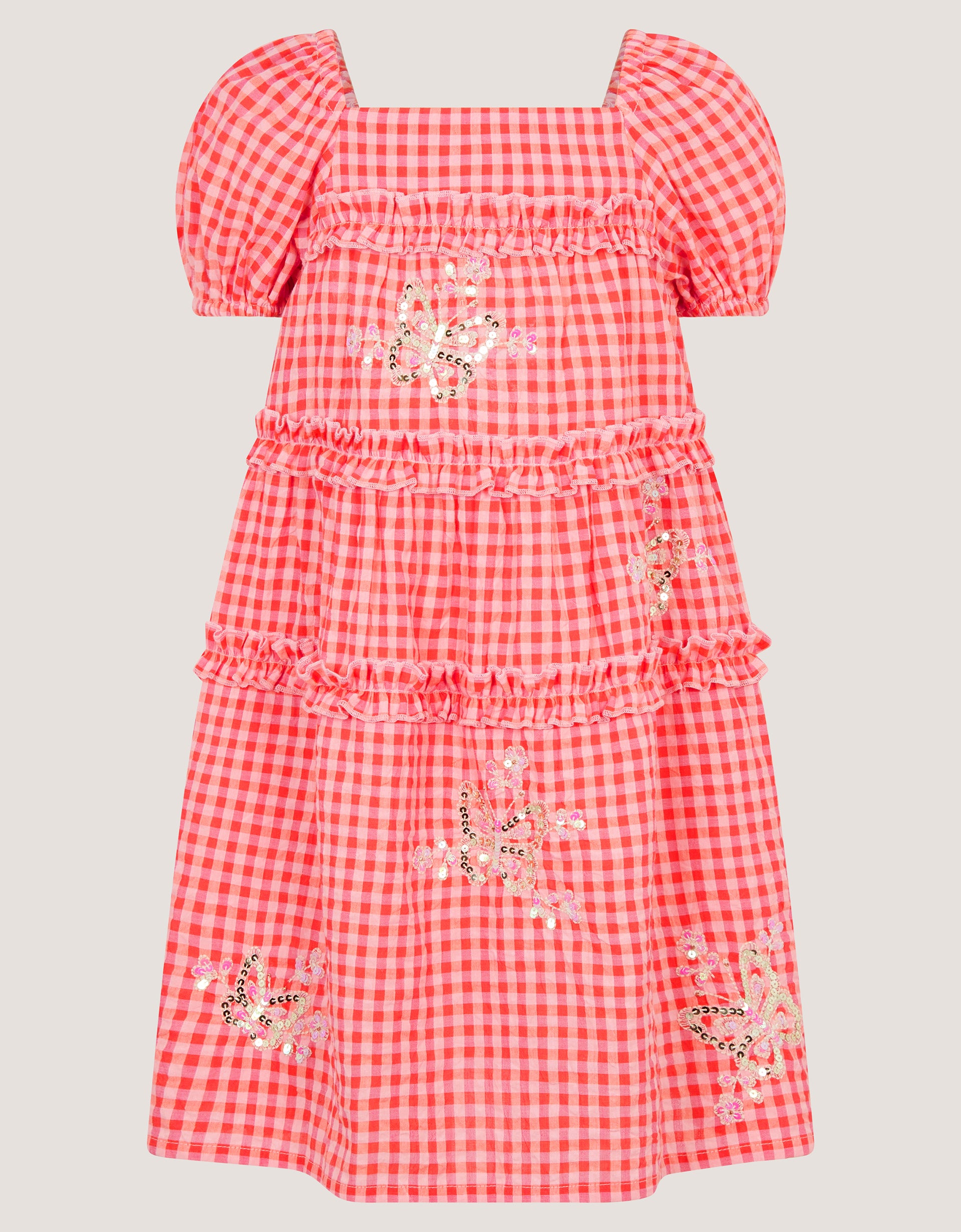 HALJINA - GINGHAM BUTTERFLY EMBROID