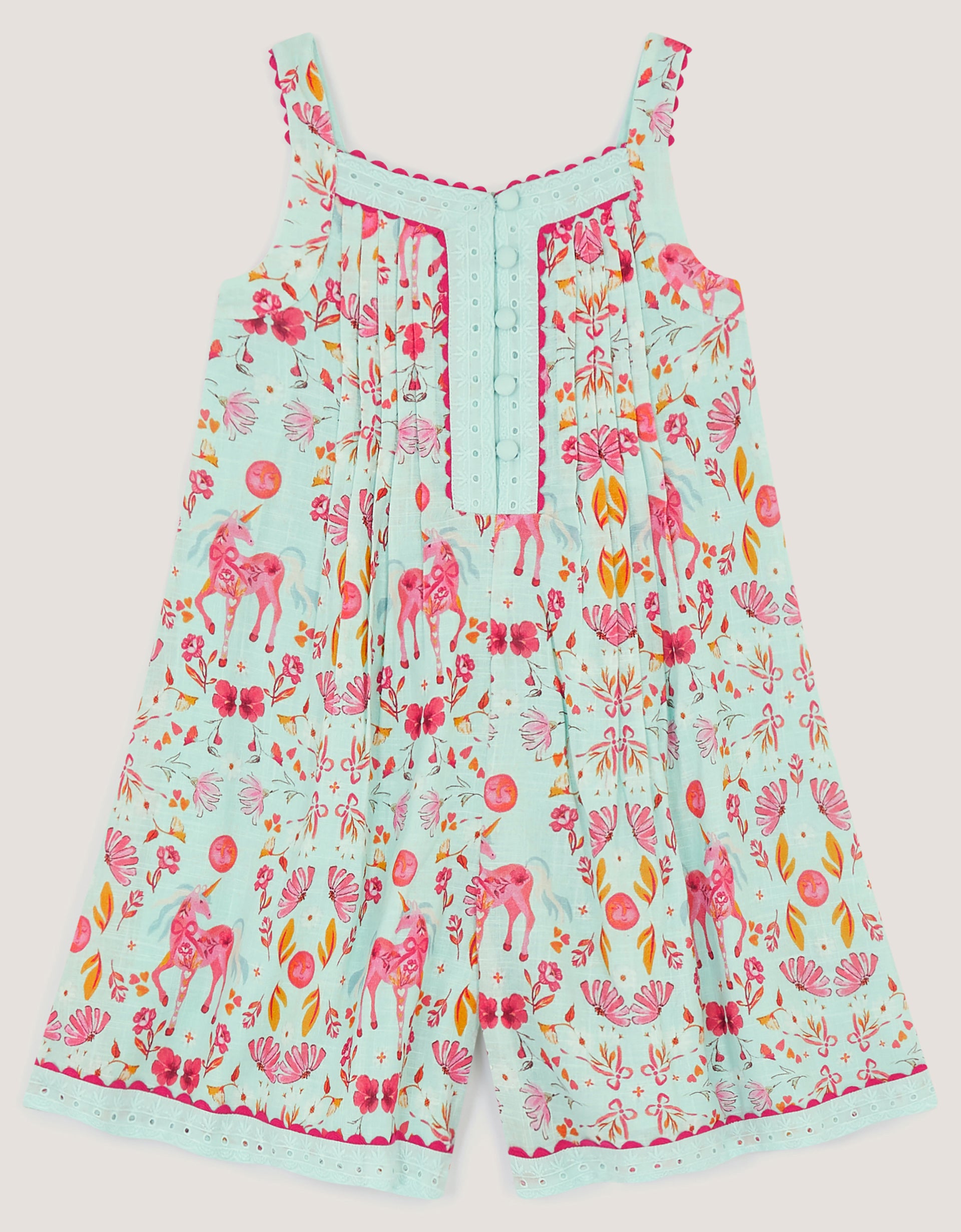 HALJINA - BLUE HORSE PRINT SLUB CUL