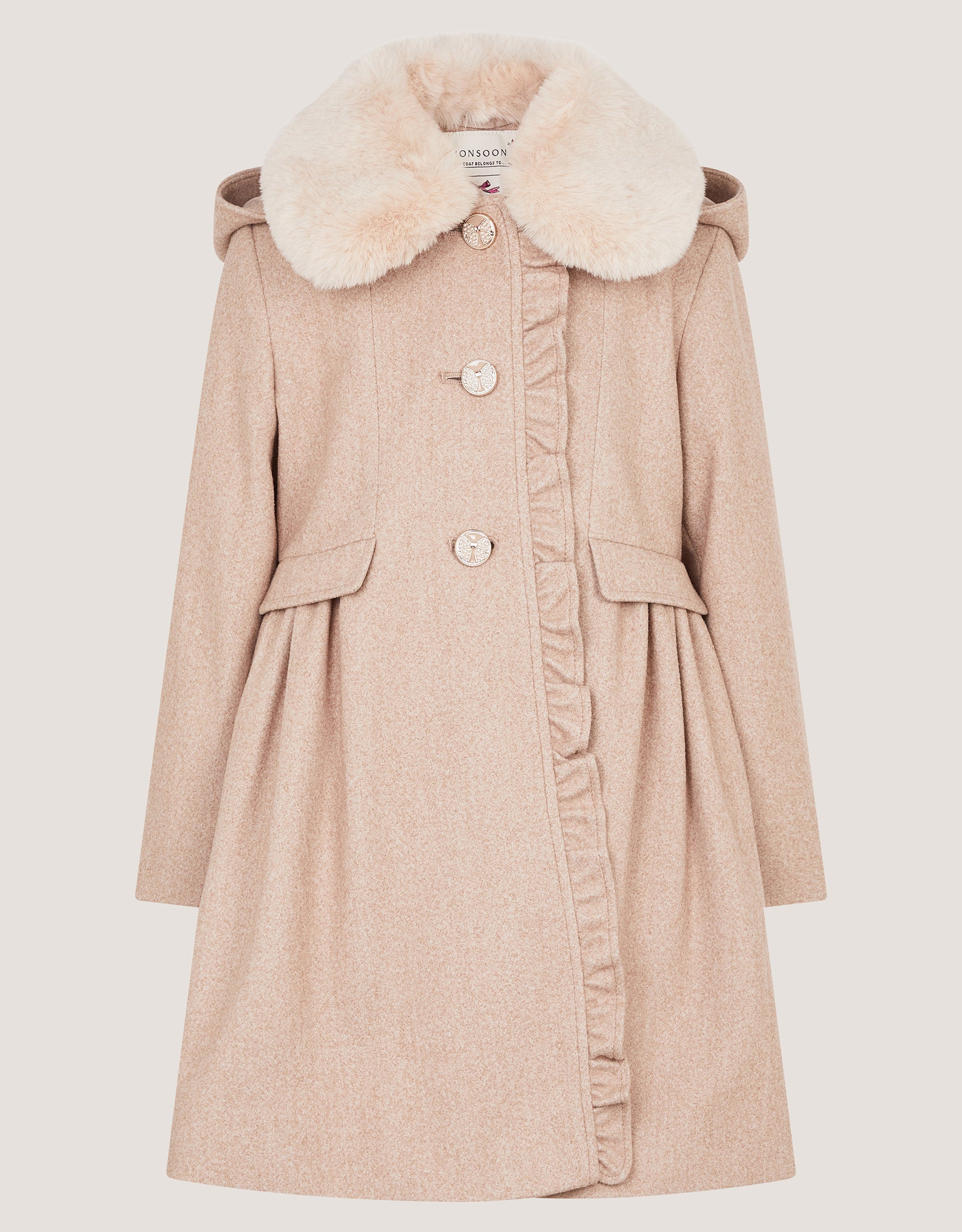 KAPUT - EPP SMART FRILL TRIM COAT