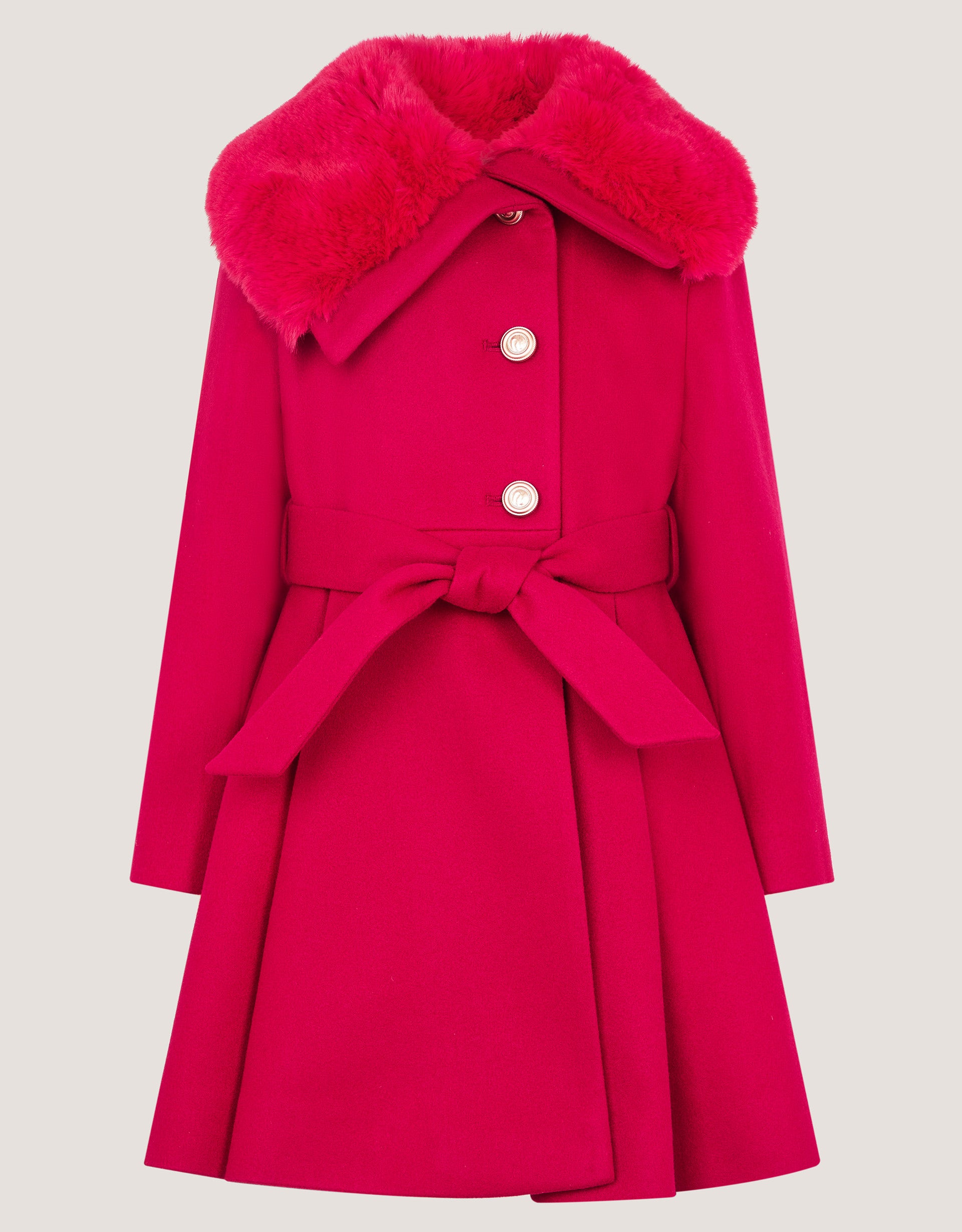 KAPUT - SMRT SKIRTED BELTED COAT