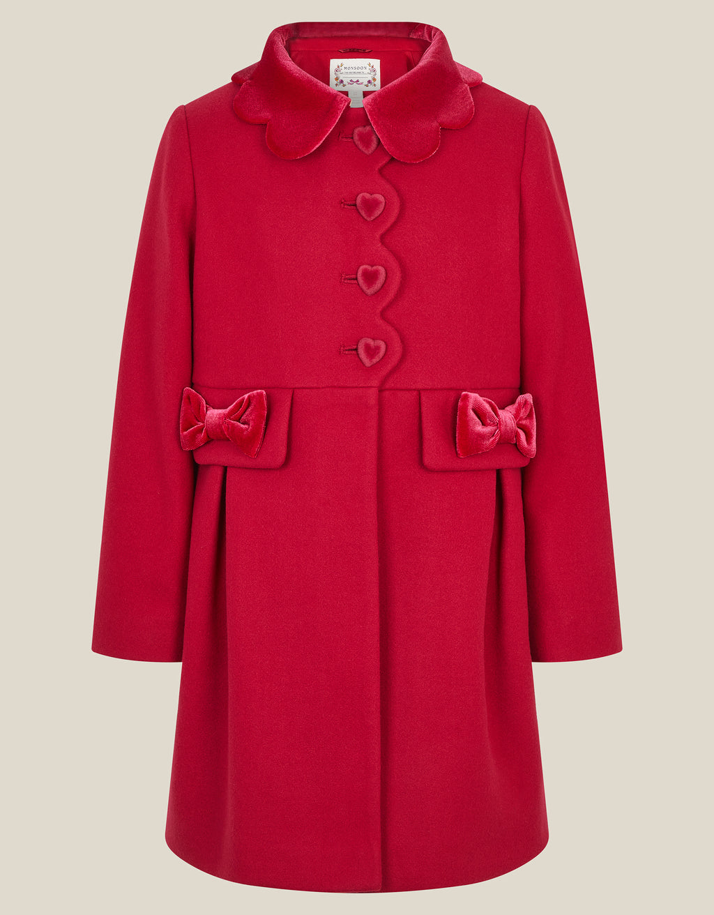 KAPUT - SMRT BERRY SCALLOPED COAT