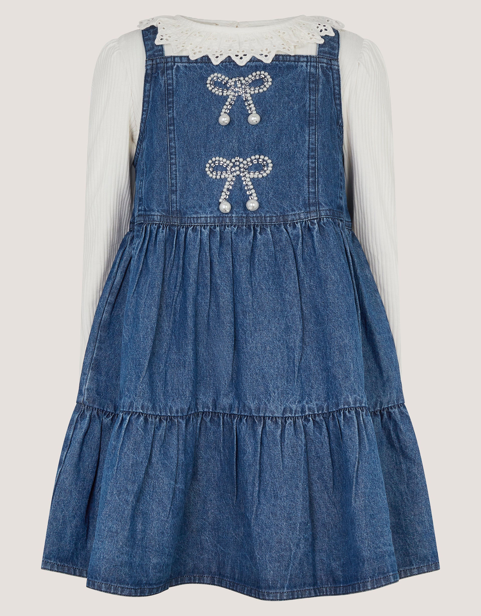 SET - LS FRIL TOP & PINNY DRESS