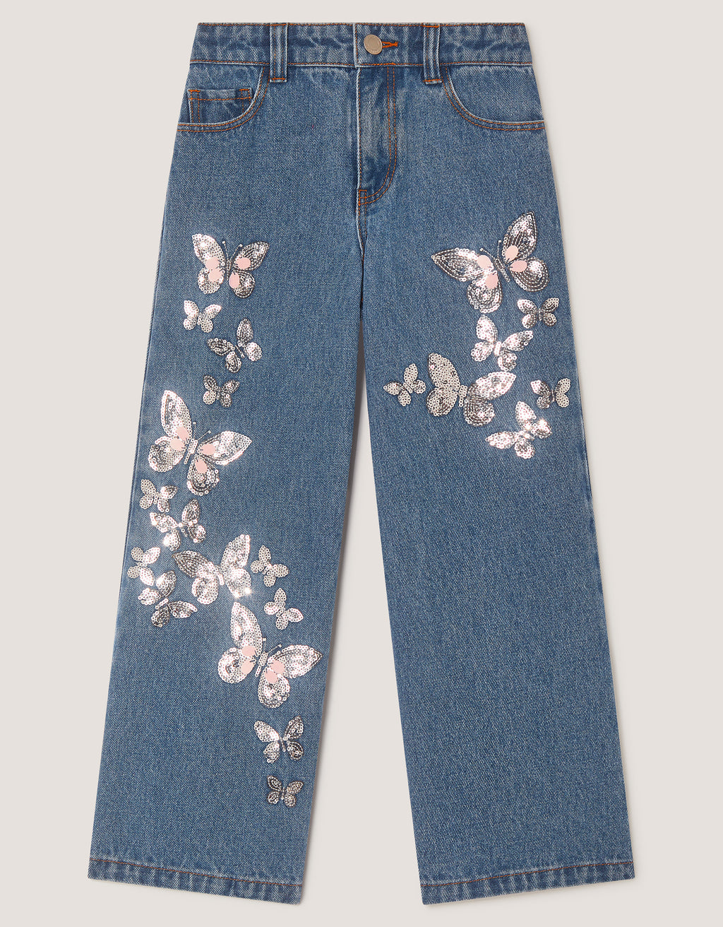 FARMERKE - BUTRFLY SEQUIN DENIM JEAN