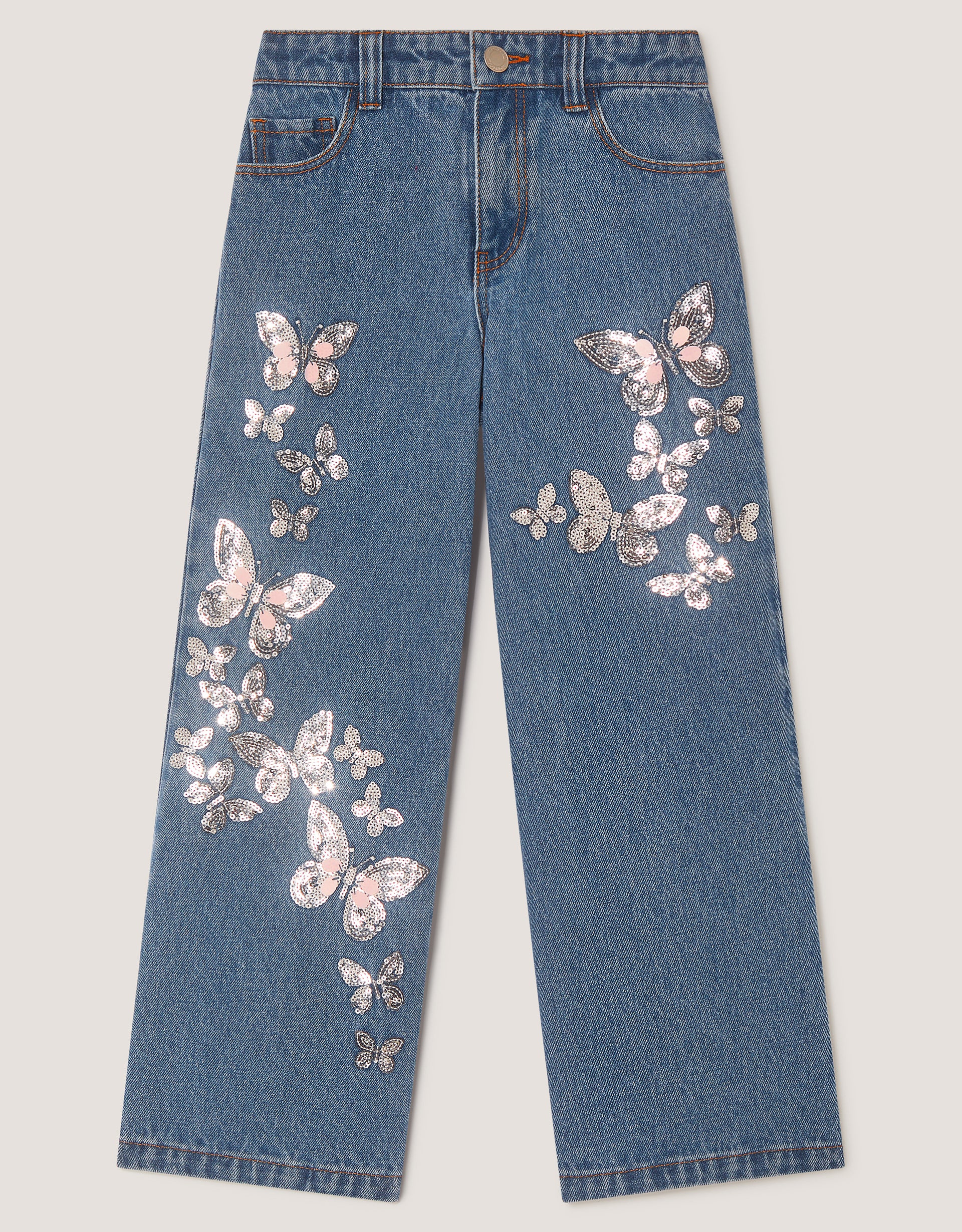 FARMERKE - BUTRFLY SEQUIN DENIM JEAN
