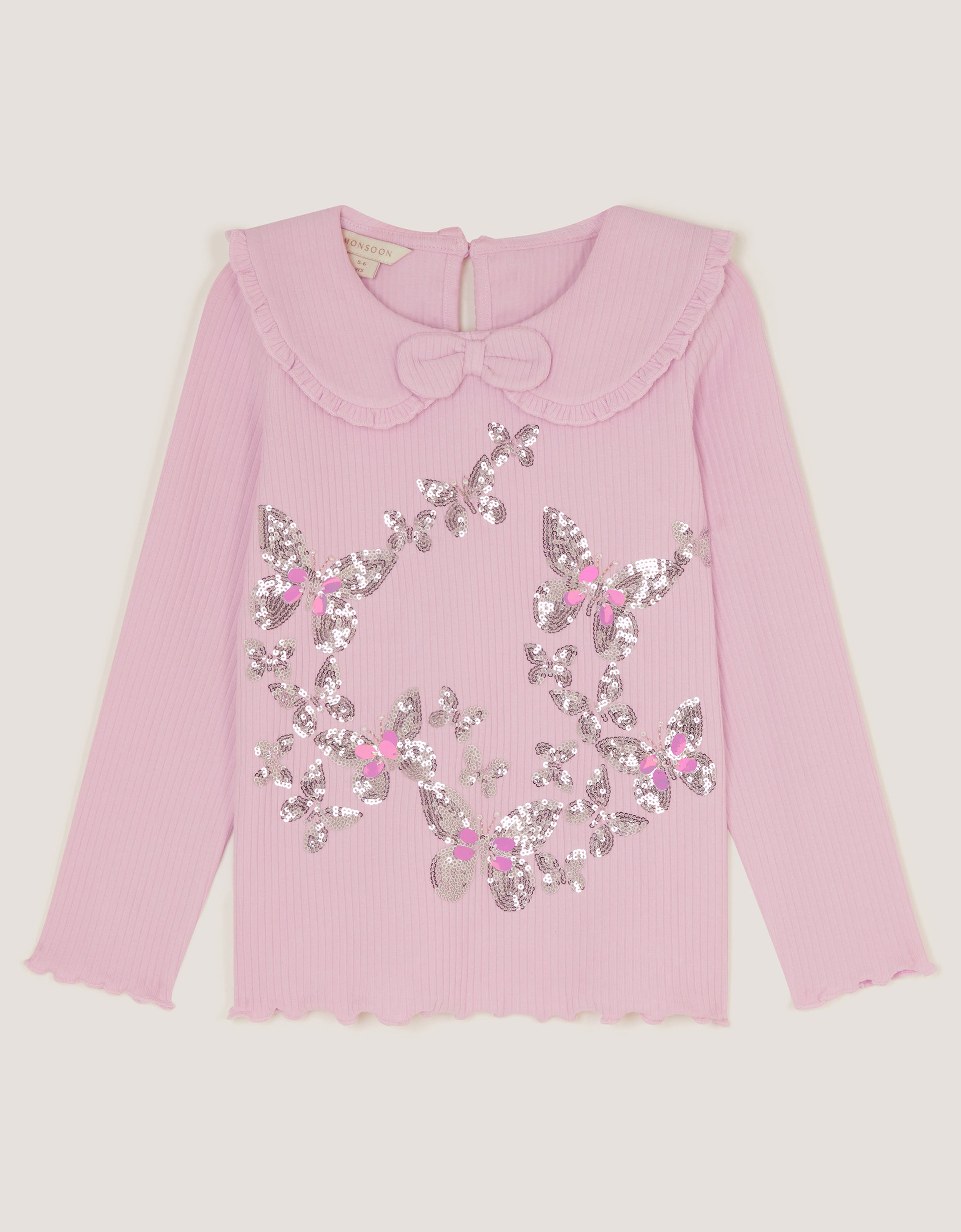 BLUZA - LS RIB COLL SE BFFLY TSHI