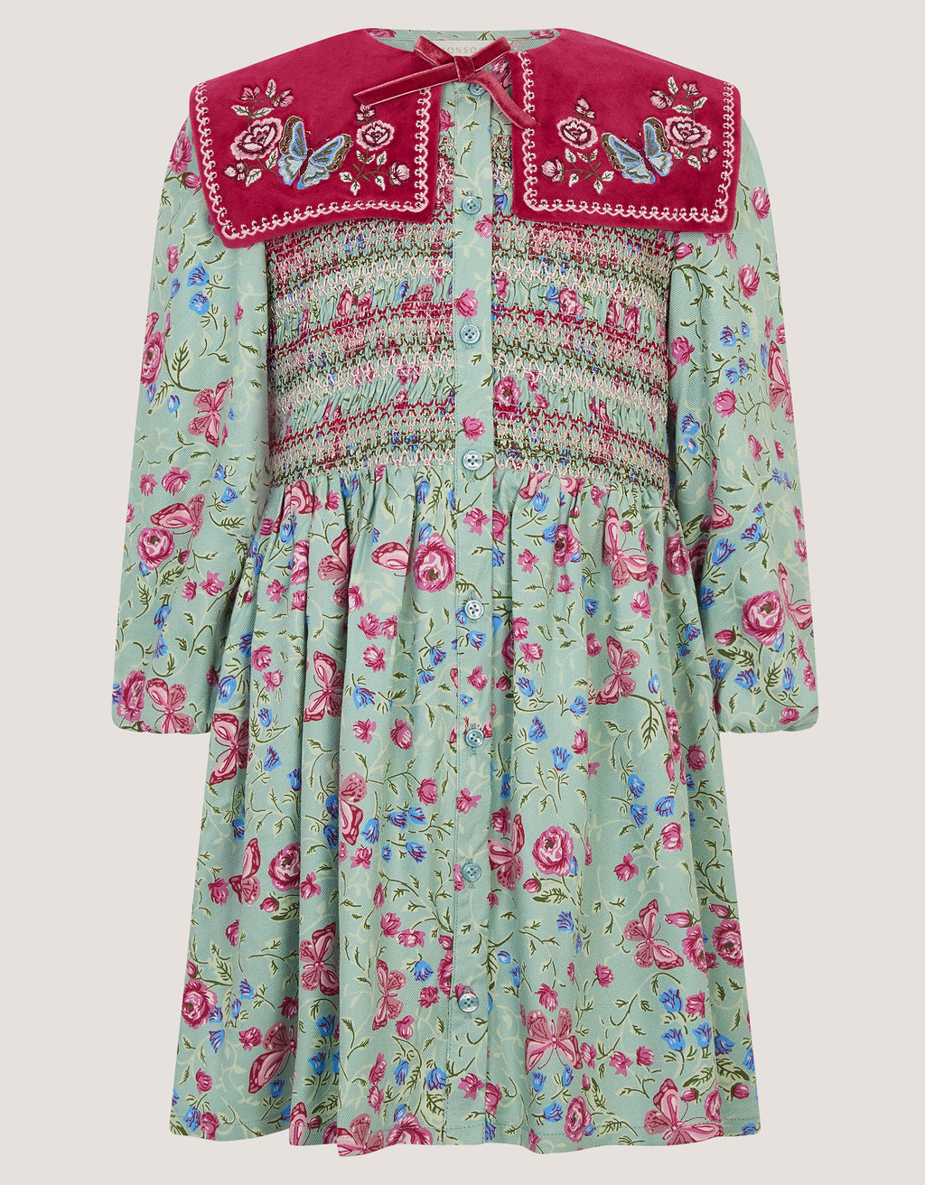 HALJINA - VISCOSE AOP VLVT CLRD DRS