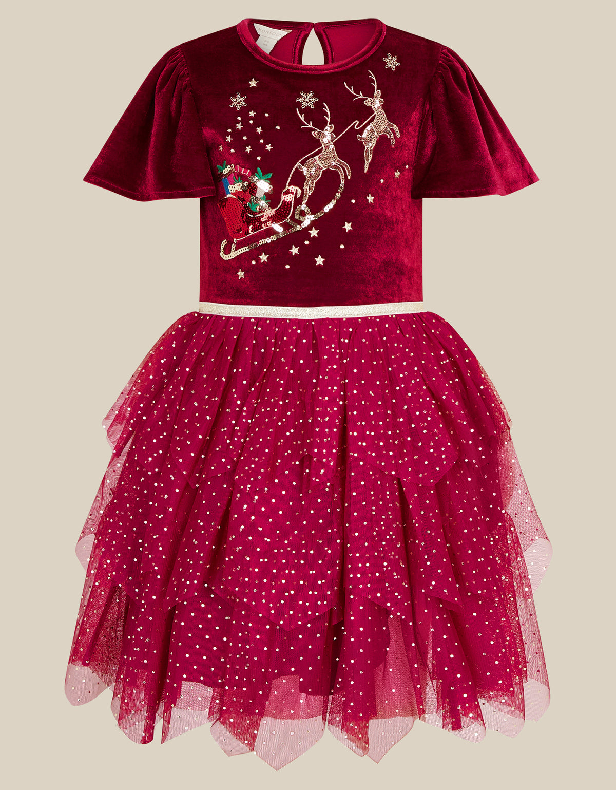 HALJINA - XMAS REINDEER DISCO DRESS