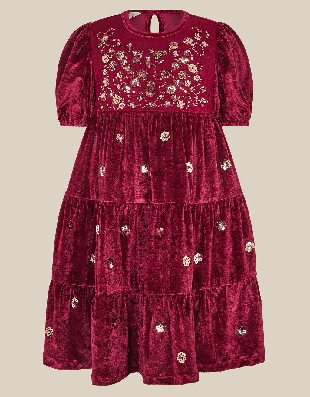 HALJINA - BERY MACIE EMB VELOR DRES