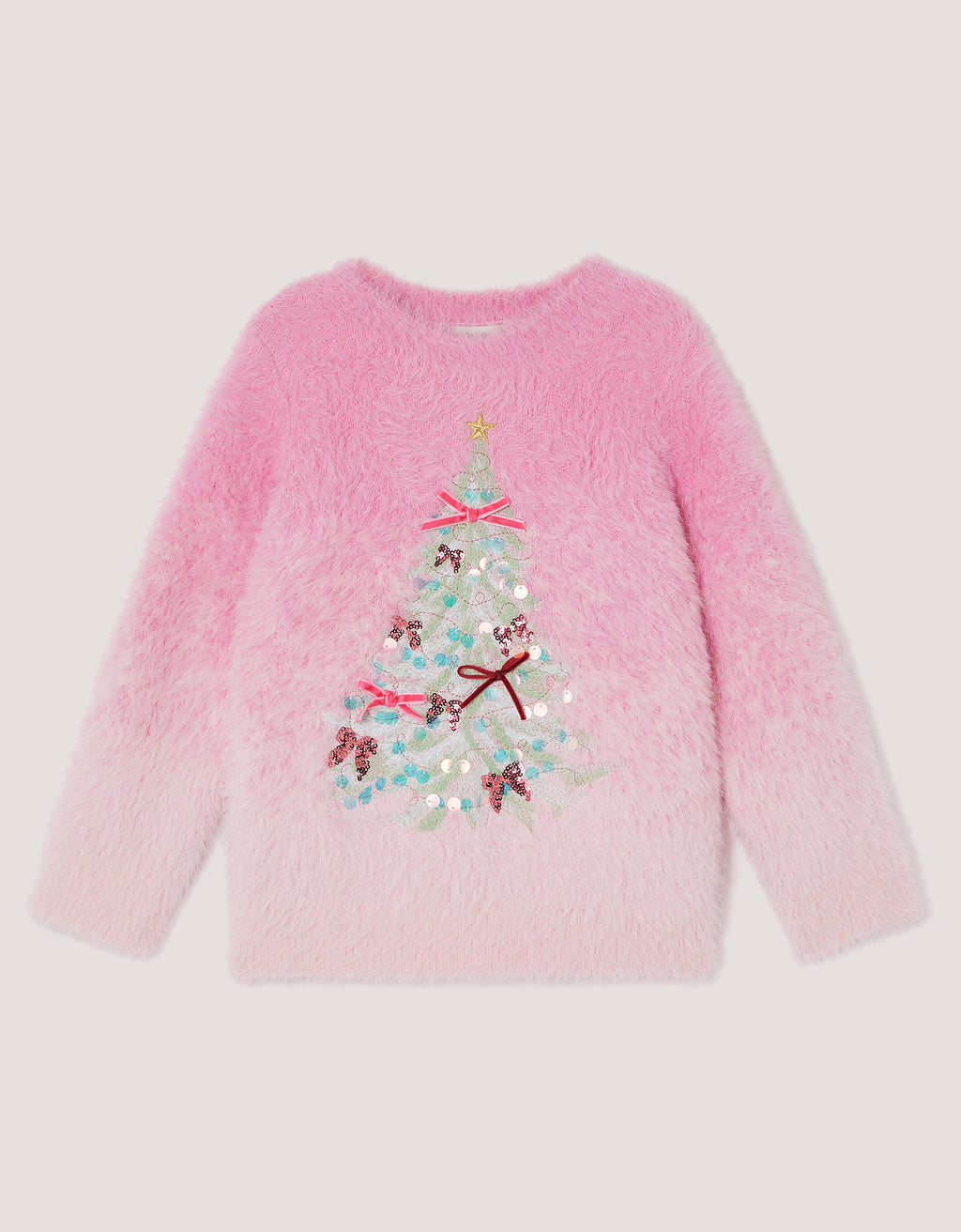 DŽEMPER - XMAS OMBRE KNIT TREE JMPR