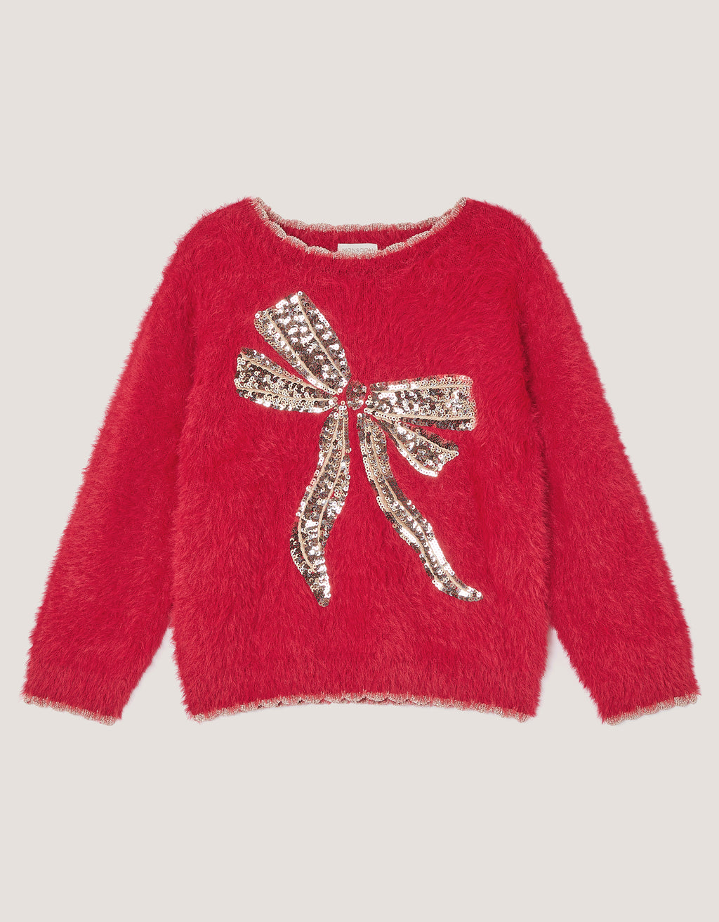 DZEMPER - RED SQN EYELASH KNIT JMPR