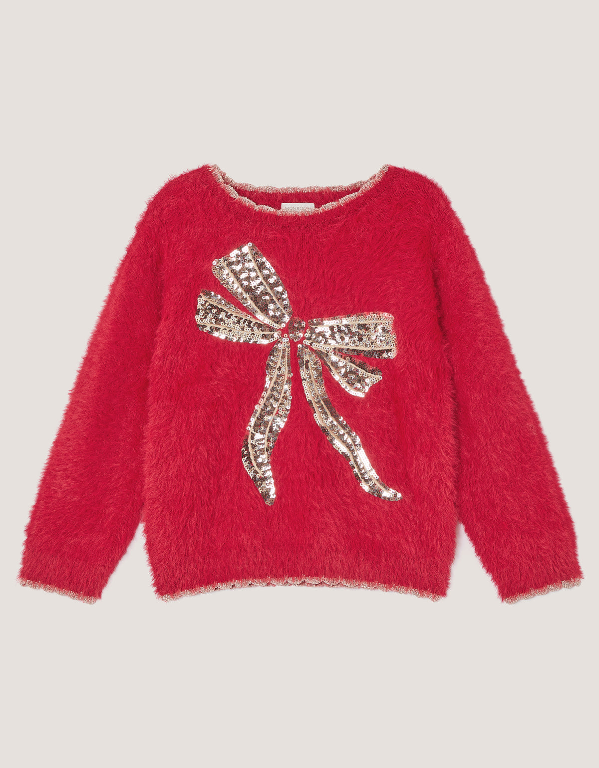 DZEMPER - RED SQN EYELASH KNIT JMPR