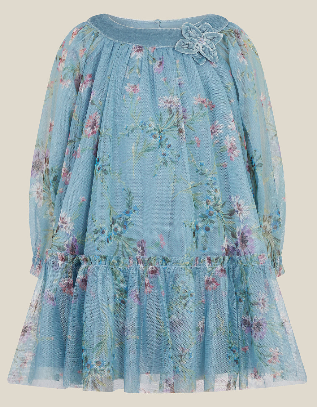 HALJINA - BBY BUNCHES VLVT TRM DRES