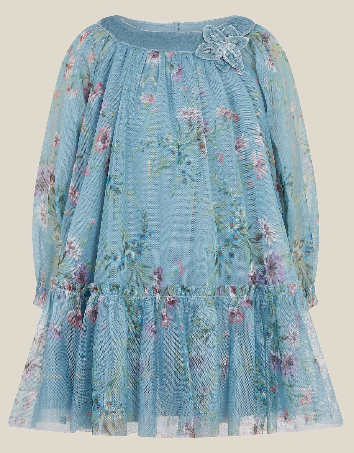 HALJINA - BBY BUNCHES VLVT TRM DRES