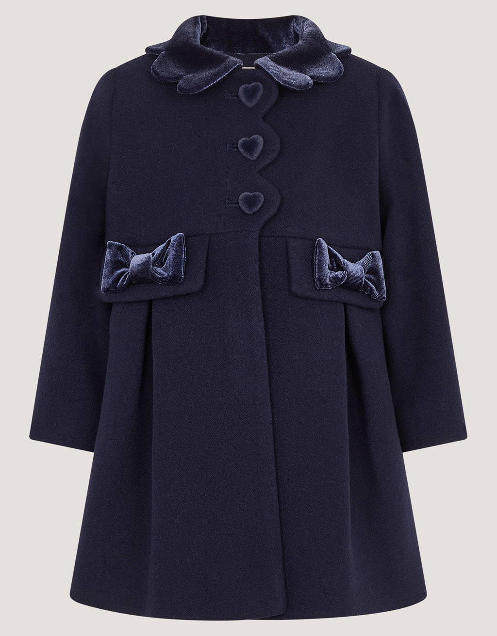 KAPUT - BABY SMART SCALLOPED COAT