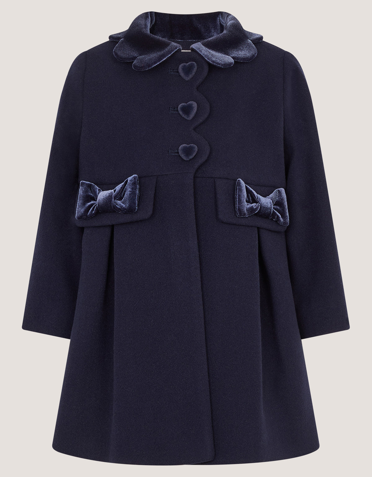KAPUT - BABY SMART SCALLOPED COAT