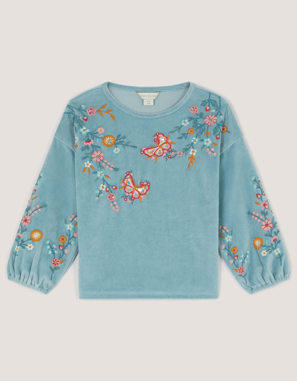 DUKS - SAGE VELOUR EMB SWEAT