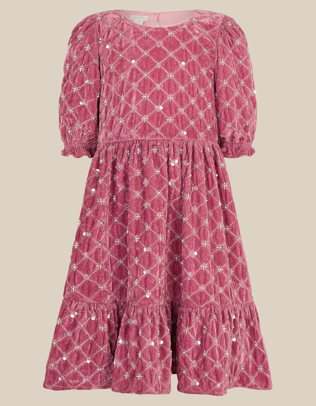 HALJINA - GRACIE VELVET EMB DRESS