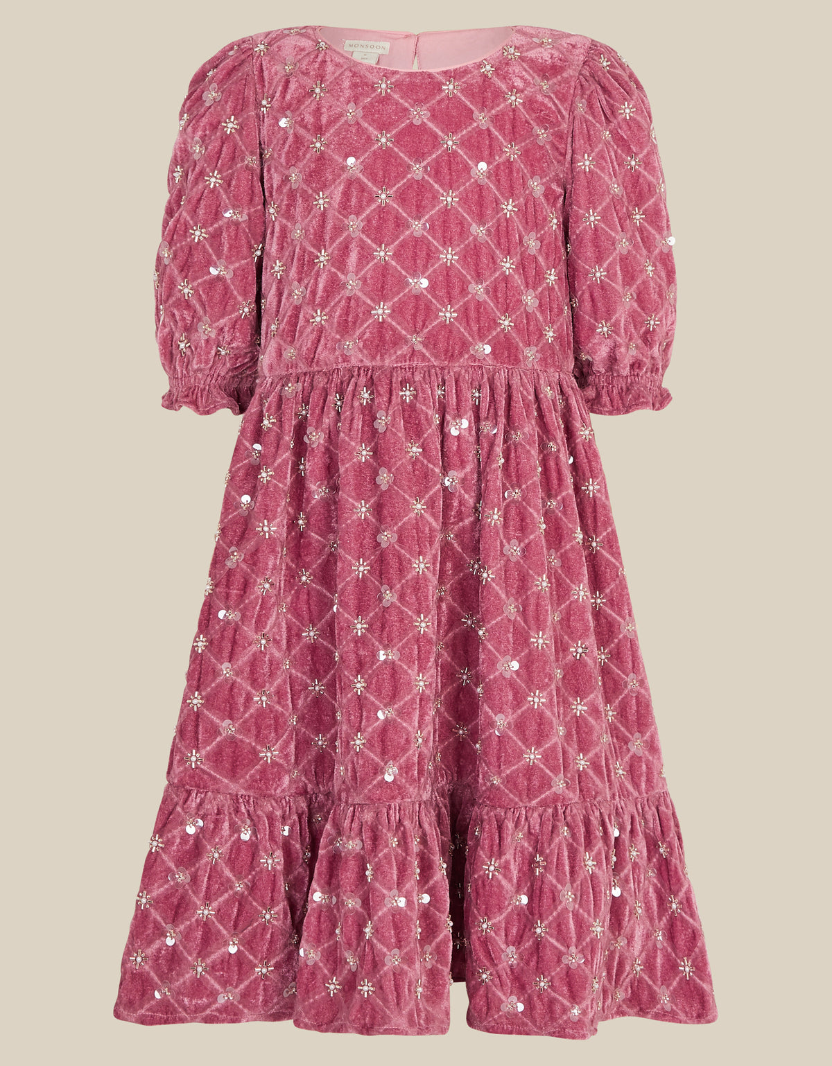 HALJINA - GRACIE VELVET EMB DRESS