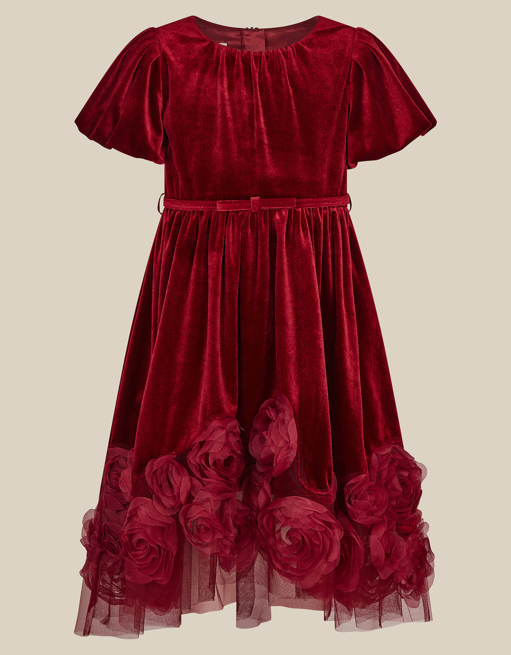 HALJINA - ADELYN PUF SLVE ROSE DRES