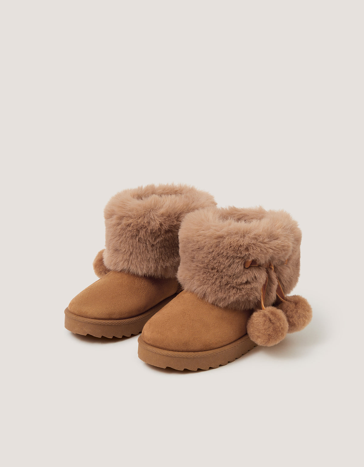 CIZME - TAN POM POM SLOUCH BOOT